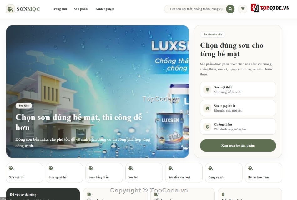 web bán sơn,web bán dụng cụ,web